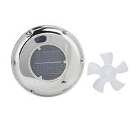 FastUU Ventilatore solare, Ventilatore solare in acciaio inossidabile, Ventilatore di scarico per barca, Ventilatore di ventilazione sicuro silenzioso impermeabile