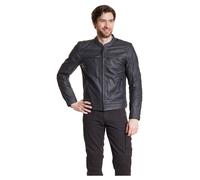 FASTWAY L-2201 Uomo Giacca In Pelle Nero 50