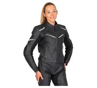 FASTWAY Sport Women 191 In Pelle Giacca Tuta donna nero, taglia 34