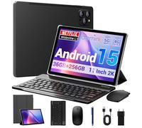 FASTWD Tablet Android 15-11 Pollici Tablet in Offerta,5G WiFi,36GB RAM + 512GB ROM,5G WiFi,Octa Core,9580mAh,Foto AI 16MP+8MP,TÜV,GPS,Gemini AI,tablets con Tastiera,Mouse,Nero