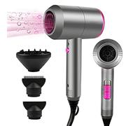 Faszin Ascigacapelli Professionale, Phon Capelli con Motore AC Phone Capelli con 3 Impostazioni di Temperatura, Pulsante Aria Fredda, 1 Diffusore e 2 Concentratori per Molte Acconciature