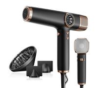 Faszin Asciugacapelli, Phon per Capelli con Motore ad Alta Velocità da 110,000 Giri Al Minuto per Un'asciugatura Rapida, 200 Milioni di Ionici Asciugacapelli con Basso Rumore, con 3 Ugelli Magnetic