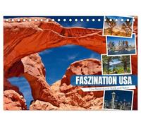 Faszination USA - Eine Reise durch Stadt und Natur (Tischkalender 2026 DIN A5 quer), CALVENDO Monatskalender: Urbanes und Naturhighlights entdecken