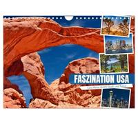 Faszination USA - Eine Reise durch Stadt und Natur (Wandkalender 2026 DIN A4 quer), CALVENDO Monatskalender: Urbanes und Naturhighlights entdecken
