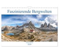 Faszinierende Bergwelten (Wandkalender 2026 DIN A4 quer), CALVENDO Monatskalender: Spektakuläre Landschaften und Panoramen der europäischen Alpen