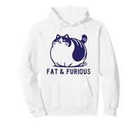 Fat And Furious Cat Felpa con Cappuccio