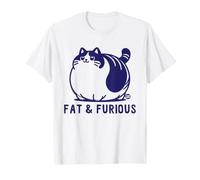 Fat And Furious Cat Maglietta