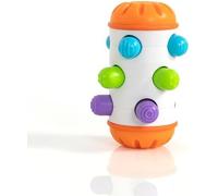 Fat Brain Toys Rolio - Giocattolo sensoriale per la pancia e sonaglio, per bambini dai 6 mesi in su