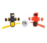 Fat Brain Toys Foosbots On The Go Gioco da tavolo Trickshot, 2 giocatori di calcio, giochi per bambini dai 6 anni in su