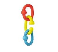 Fat Brain Toys Little Brainies Plip Grips | Giocattoli colorati in silicone con varie trame che si uniscono e si separano | Giocattoli sensoriali per bambini | Anelli di dentizione