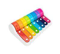 Fat Brain Toys Rock 'n Roller Piano, giocattolo e regalo per bambini di 12 mesi, 1, 2, 3 anni, giocattolo musicale, strumento educativo