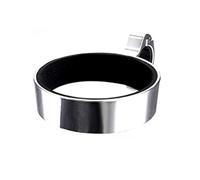 Fat-Cat Portabicchieri per manubrio della bicicletta, nero con supporto multiplo per pendolari e bici da strada (argento)