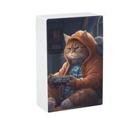 Fat Cat - Portasigarette per sigarette King Size standard da 85 mm, 20 capacità, con apertura a pressione, custodia rigida portatile e impermeabile, per uomini e donne, porta sigarette tascabili