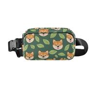 Fat Corgi - Marsupio a tracolla con stampa di cani, unisex, con cinghia regolabile, per viaggi, allenamento, escursionismo, Multicolore, Taglia unica