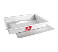 Fat Daddio's POBCC-9132 Anodized Aluminum Sheet Cake Pan with Removable Bottom 9 x 13 x 2 inch