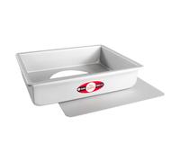 Fat Daddios Sheet Cheesecake Pan with Removable Bottom Anodized Aluminum 9 x 13 x 3 Inch Silver
