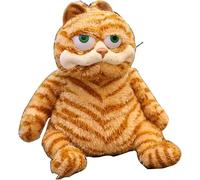 Fat Orange Cat Peluche Grasso Gattino Peluche Giocattoli Giocattoli, 20 cm realistici Gatto giallo Tigrato Realistico Gattino Giocattolo per ragazzi e ragazze Bambini Natale Regalo di compleanno