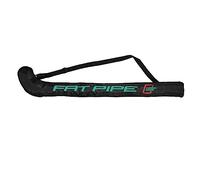 Fat Pipe Floorball/Unihockey Borsa per racchette | Satellite Air Senior | Nero/Coral Green per 1-3 racchette fino alla lunghezza del gambo 104 cm