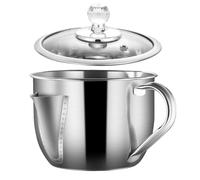 Fat Separator - Grease Separator For Gravy - Gravy Separator Strainer Bowl,Kitchen Gadgets Grease Separator Fat Oil, Stainless Steel Gravy Separator For Cooking