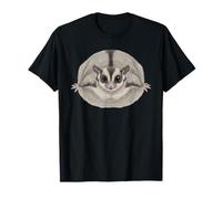Fat Sugar Glider Pet Illustrazione Divertente Realistico Maglietta