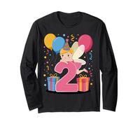 Fata 2 ° compleanno per ragazzo ragazza 2 anni secondo due Fata Maglia a Manica