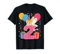 Fata 2 ° compleanno per ragazzo ragazza 2 anni secondo due Fata Maglietta