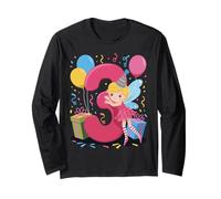 Fata 3 ° compleanno ragazzo ragazza 3 anni terzo tre Fata Maglia a Manica