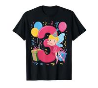 Fata 3 ° compleanno ragazzo ragazza 3 anni terzo tre Fata Maglietta