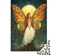 Fata Bellissima Tree of Life before The Luna piena Puzzle Sostenibili Con Motivi Per Adulti Da Gioco in Legno Di Alta Qualità 70x50cm/1000pcs