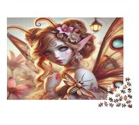 Fata con ali di farfalla Puzzles 1000 Pezzi Carta riciclata per adulti Puzzle per adulti Impossibile difficile stimolante Ottima idea regalo per relax e creatività 38x26cm/1000pcs