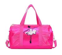 Fata Dei Fratelli Borse Bambini, Tutu, Borsa da Danza, Personalizzata Per Ragazze, Ballerina, Borsa Da Viaggio Gaming Pouf Con Tasche, rosa intenso, taglia unica