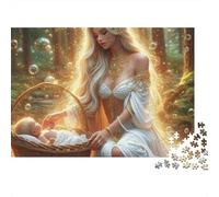 Fata della Foresta Puzzle per Adulti Puzzle 1000 Pezzi Carta Gioco di Puzzle 1000 Pezzi Amore Materno Regalo Famiglia 52x38cm/1000pcs