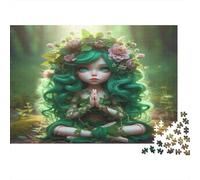 Fata della foresta Puzzles 1000 Pezzi Carta riciclata per adulti Puzzle per adulti Impossibile difficile stimolante Attività divertente per casa 38x26cm/1000pcs