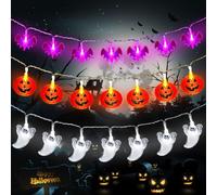 Fata di luci di Halloween 3 set 3,5M 20 LED Fata di luci decorative di Halloween, 2 modalità di lucine per esterni per Halloween Decorazione di interni per esterni per feste in giardino