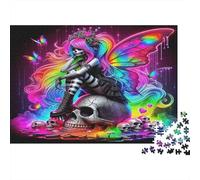 Fata Gotica Arcobaleno Puzzle 1000 Pezzi Gioco di Puzzle 1000 Pezzi Carta per Adulti Arte Fantasia Decorazione Regalo Relax Casa 70x50cm/1000pcs
