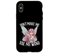 Fata non farmi usare la mia bacchetta, design artistico, fata da donna Custodia per iPhone X/XS