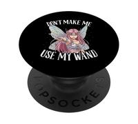 Fata non farmi usare la mia bacchetta, design artistico, fata da donna PopSockets PopGrip Adesivo