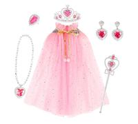 Fata Principessa Costume Principessa Partito Dress Up Fairy Costume Principessa Mantello Gioielli Per Ragazze Giocattolo Compleanno Costumi Principessa Gonna