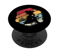 Fata Silhouette Retro Farfalla PopSockets PopGrip Adesivo