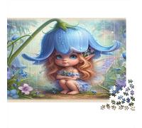 Fata sotto la pioggia Puzzles 1000 Pezzi Carta riciclata per adulti Puzzle per adulti Gioco stimolante Regalo divertente per casa Ottima idea regalo per bambini dai 12 anni in su 52x38cm/1000pcs