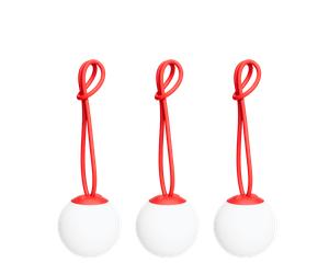Fatboy Bolleke Mini Lampada Portatile Set da 3 Rosso