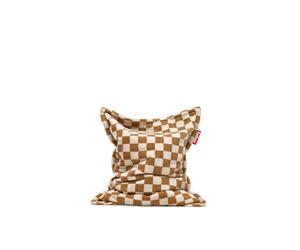 Fatboy Original Slim Teddy Bean Bag Scacchi Crema di Mandorle