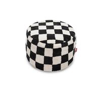 Fatboy Point Teddy Chess Pouf Nero Ecru