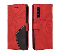 Fatcatparadise Cover per LG G9 / Velvet / G900, Flip Caso in PU Pelle Case Cover Libro Portafoglio Protettiva Custodia con TPU Sottile Antiurto,[Kickstand][Slot per Schede][Chiusura Magnetica] (Rosso)