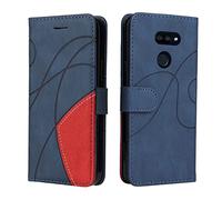 Fatcatparadise Cover per LG K40S, Flip Caso in PU Pelle Case Cover Libro Portafoglio Protettiva Custodia con TPU Sottile Antiurto,[Kickstand][Slot per Schede][Chiusura Magnetica] (Blu)