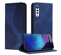 Fatcatparadise Cover per LG Velvet/G9/G900, Custodia LG Velvet/G9/G900, Cover a Libro Wallet in Pelle Premium Protettiva Portafoglio Antifurto Chiusura Magnetica Flip Telefono Case Custodie (Blu)