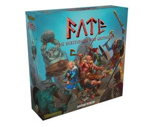 Fate: difensore di Grimheim, ELZNIR GAMES,gioco da tavolo fantasy cooperativo, strategia di difesa della torre, per 1-4 giocatori, dai 14 anni, avventura epica, eroi e magia, gioco tattico, FryxGames