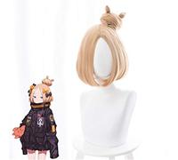 Fate Grand Order Abigail Williams Cosplay Wigs Yellow Short Synthetic Hair Party Costume Show Wig Role Play Wig + Wig Cap