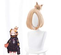 Fate Grand Order Abigail Williams Cosplay Wigs Yellow Short Synthetic Hair Party Costume Show Wig Role Play Wig + Wig Cap
