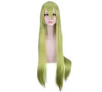 Fate Grand Order Cosplay Enkidu Wig Green 100cm Long Straight Wigs for Costume Party Wig